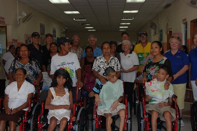 The Rotary Club in Coronado Delivers 145 Wheelchairs