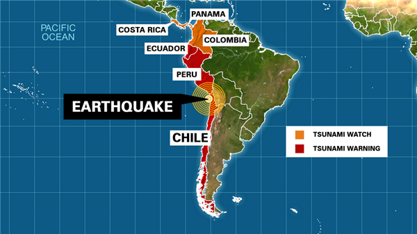 Tsunami Warning In Effect For Panama